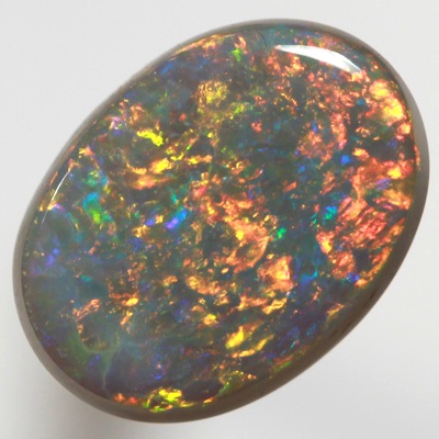 SOLID SEMI BLACK OPAL Floral Harlequin pattern. Golden copper orange and fire red always SEE VIDEO